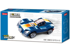 Sluban Pull-Back Car Blue Monster