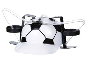 Bierhelm im Fußball-Design