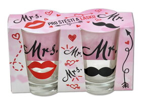 Schnapsgläser Mr. und Mrs. 2-er Set