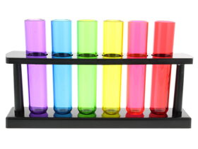 Bunte Party-Reagenzgläser aus Kunststoff
