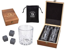 Whisky Geschenkset für 4 Personen in Holzbox