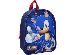 Blauer Kinderrucksack Sonic Still Unstoppable