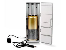 Silberner USB Kühlschrank