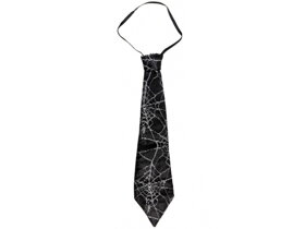 Krawatte mit Spinnennetz - 42 cm