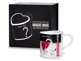 Zaubertasse mit Wärmeeffekt "I Love You"