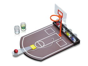 Trinkspiel Basketball mit 6 Schnapsgläsern