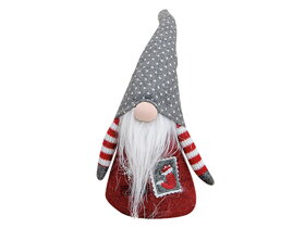 Weihnachtswichtel mit grauer Mütze