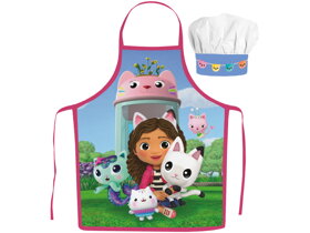 Kinderschürze mit Kochmütze Gabby's Dollhouse
