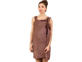 Brauner Damen-Badeponcho