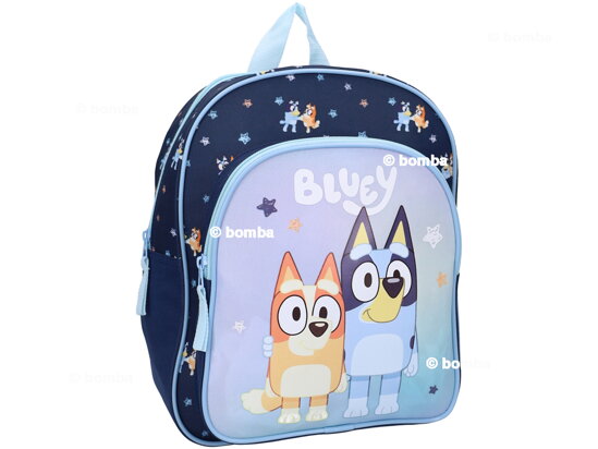 Blauer Kinderrucksack Bluey Smoochy Kiss