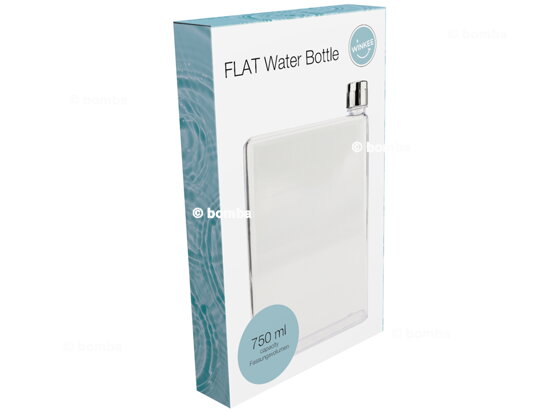 Flache Wasserflasche 750 ml