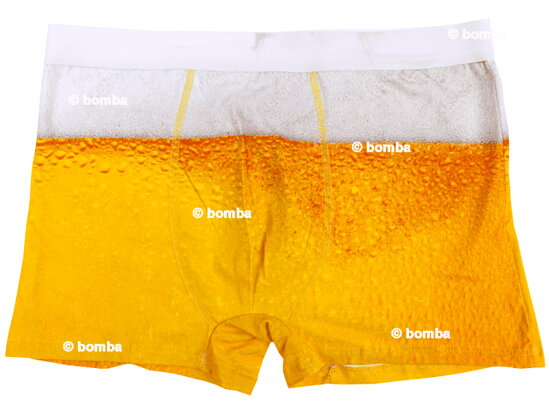 Bier Boxershorts in Metall-Bierdose - Größe L