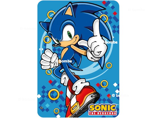 Sonic the Hedgehog Kuscheldecke, blau