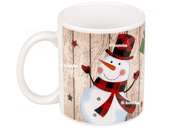 Weihnachtstasse mit Schneemann