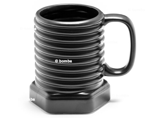 Becher in Schraubenform - schwarz