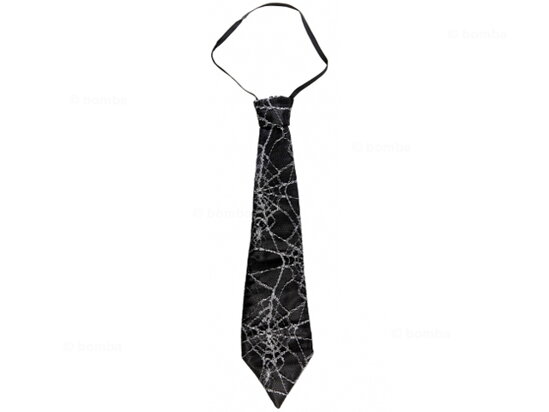 Krawatte mit Spinnennetz - 42 cm