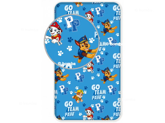 Spannbettlaken Paw Patrol Go Team Paw