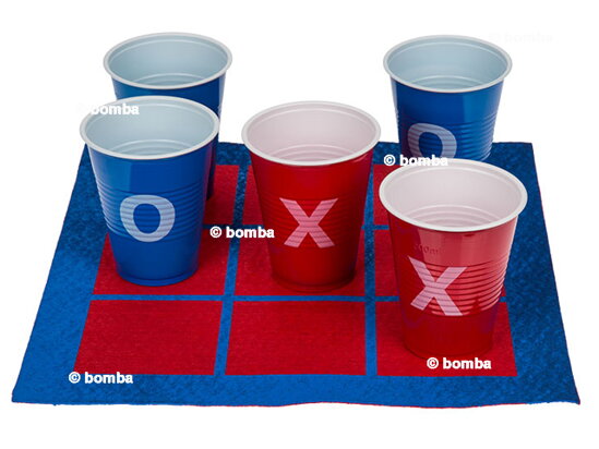 Trinkspiel Tic Tac Toe mit 10 Bechern