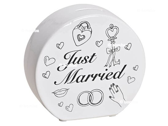 Keramik Spardose &quot;Just Married&quot;
