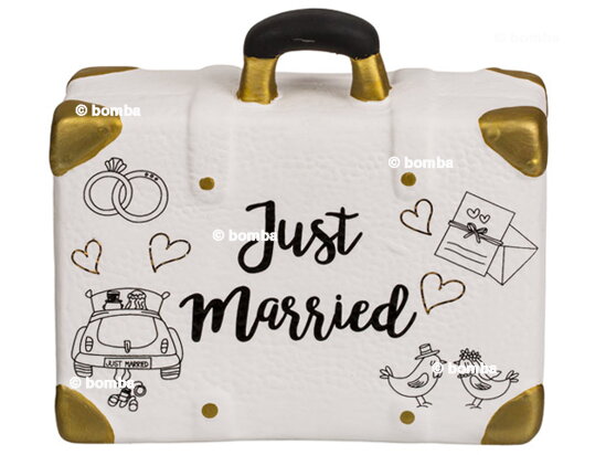 Spardose Reisekoffer &quot;Just Married&quot;
