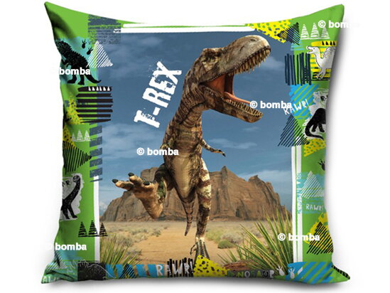 Kinderkissen Dinosaurier T-Rex grün