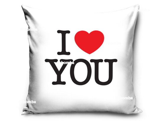 Romantisches Kissen I Love You