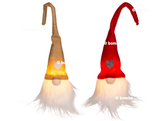 Kleiner Weihnachtswichtel mit LED-Licht II