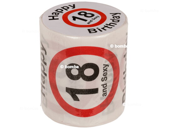 Geburtstagstoilettenpapier 18 Jahre und sexy