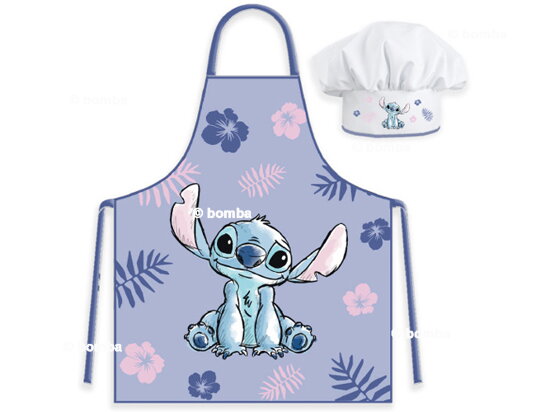 Kinderschürze mit Kochmütze Disney Stitch