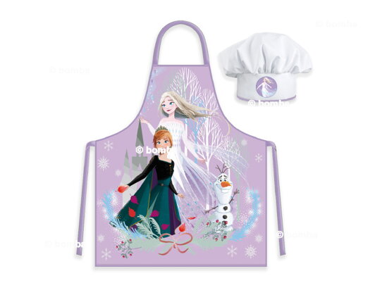 Kinderschürze mit Kochmütze Frozen Autumn