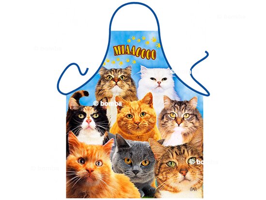 Schürze mit niedlichen Katzen