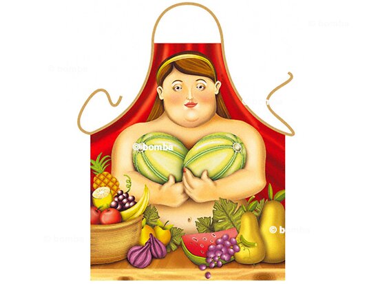 Schürze Botero Frau