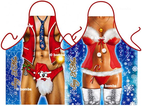 Schürzen Sexy Xmas Mann und Frau